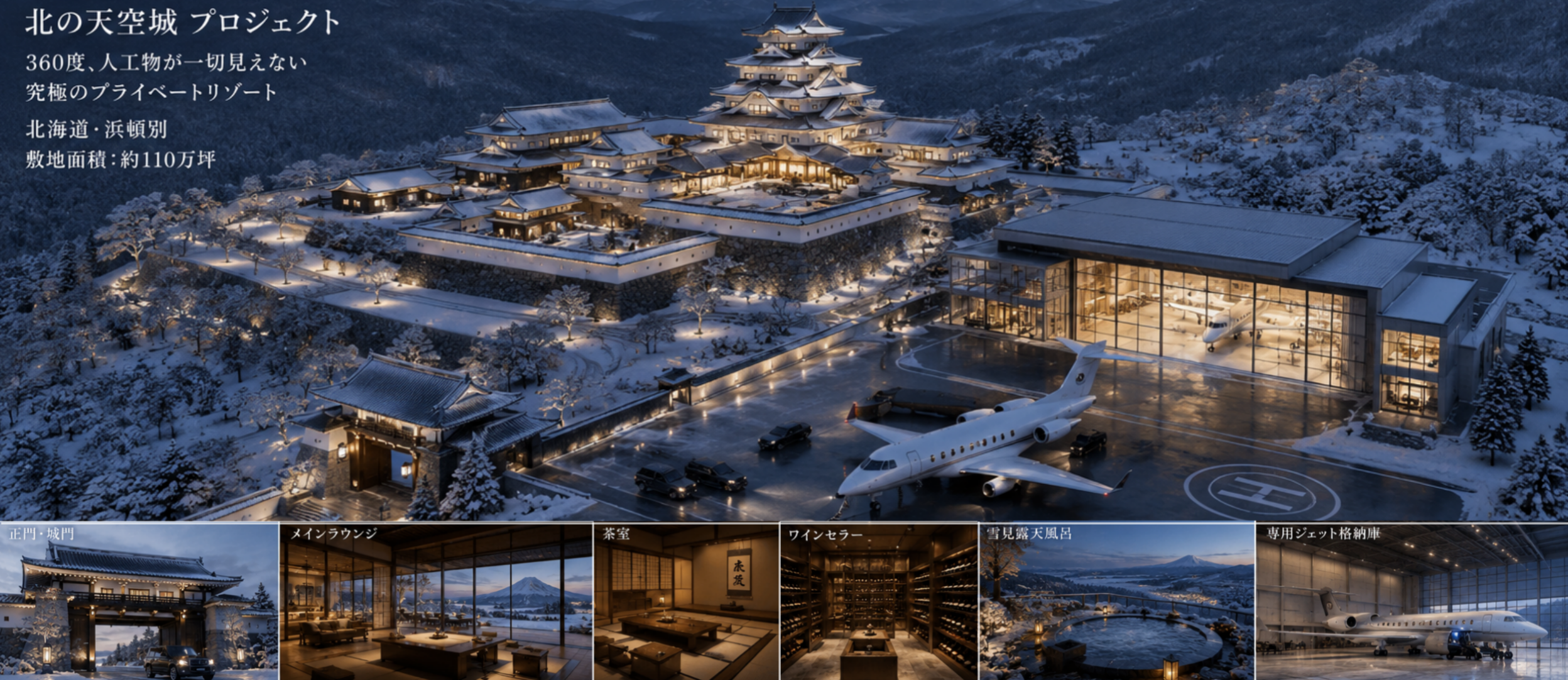 北方の雪城