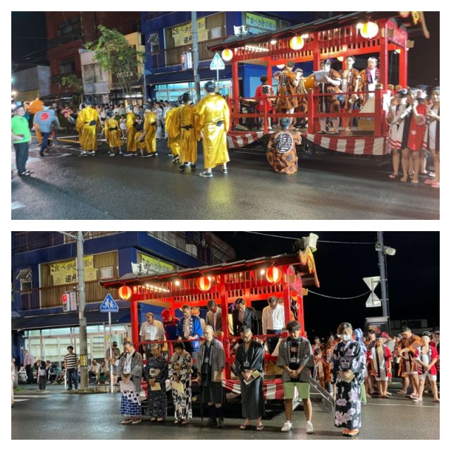 仮装の盆踊り大会