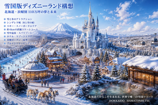 七夕の夢は雪のディズニーランドです